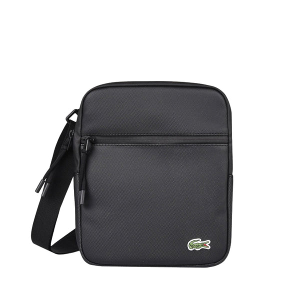 Sacoche Lacoste croisée en toile enduite