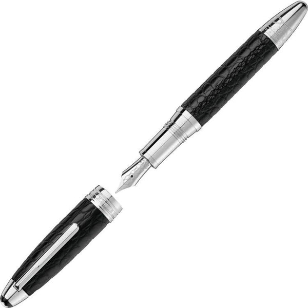 Stylo plume Great Masters Exotic Leather en cuir d'alligator noir - Boutique-Officielle-Montblanc-Cannes