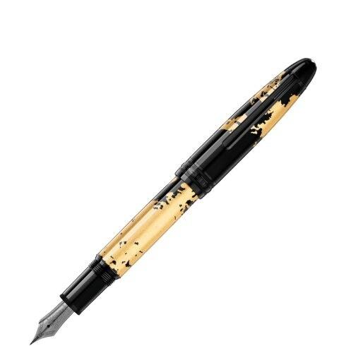 Stylo plume (M) Meisterstück Solitaire Calligraphie motif feuille d'or - Boutique-Officielle-Montblanc-Cannes