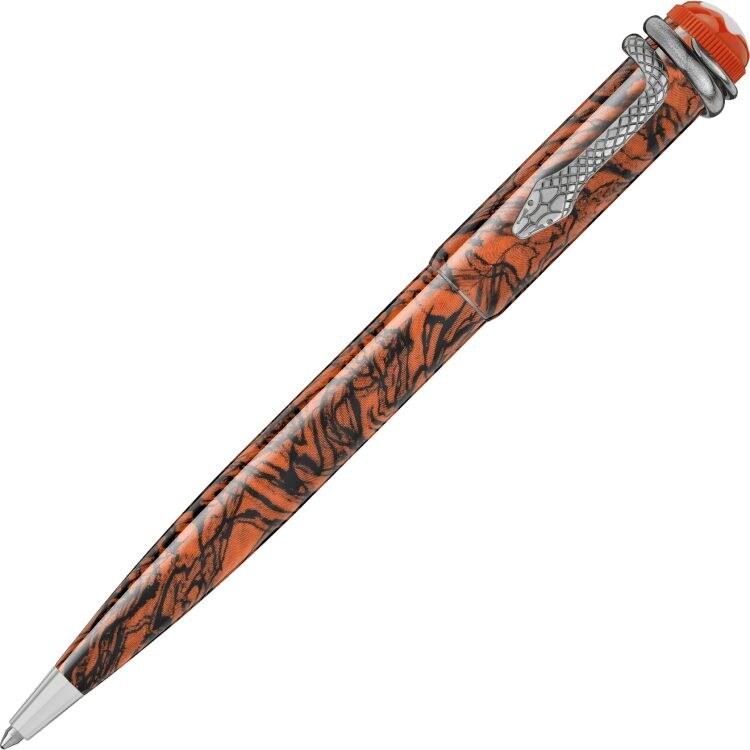 Stylo bille Montblanc Heritage Rouge et Noir Serpent Marble Special Edition