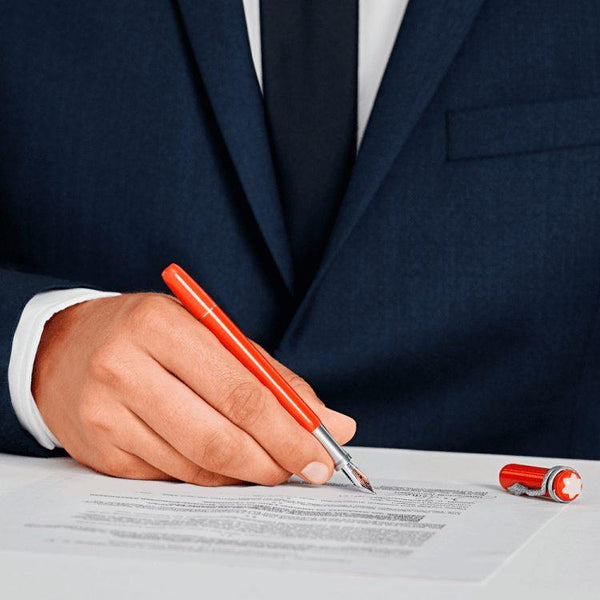Stylo plume Montblanc Heritage Collection Rouge et Noir Special Edition Corail