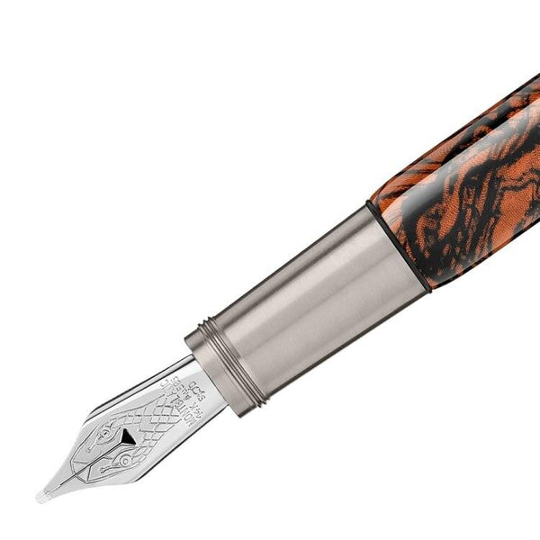 Stylo plume (M) Montblanc Heritage Rouge et Noir Serpent Marble Special Edition