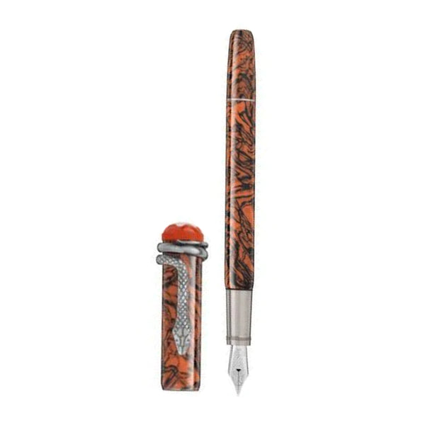Stylo plume (M) Montblanc Heritage Rouge et Noir Serpent Marble Special Edition