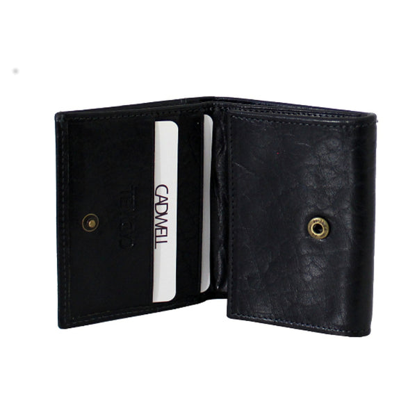 Portemonnaie Cadwell 100 % Cuir de vachette – Noir