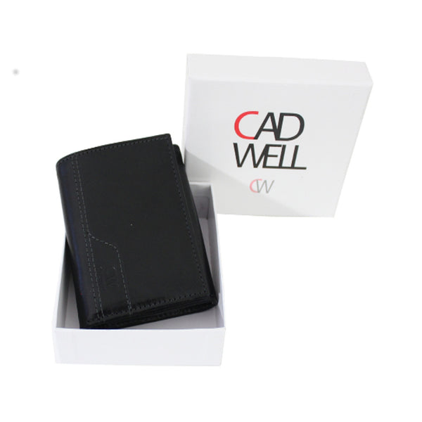 Portemonnaie Cadwell 100 % Cuir de vachette – Noir