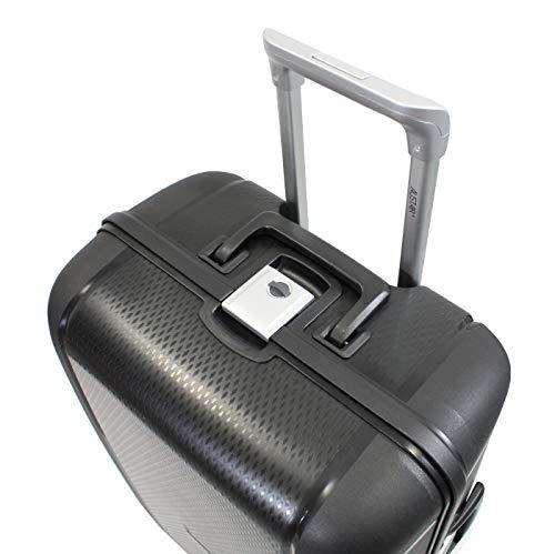 Valise taille moyenne Alistair - Collection X-Lock - 4 roues - Polypropylène - Noir