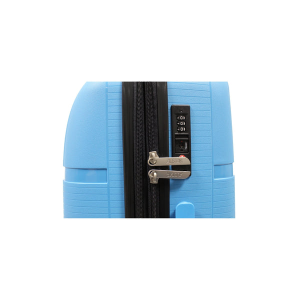 Valise taille moyenne Alistair - Collection X-Smart - 4 roues - Polypropylène - Bleu
