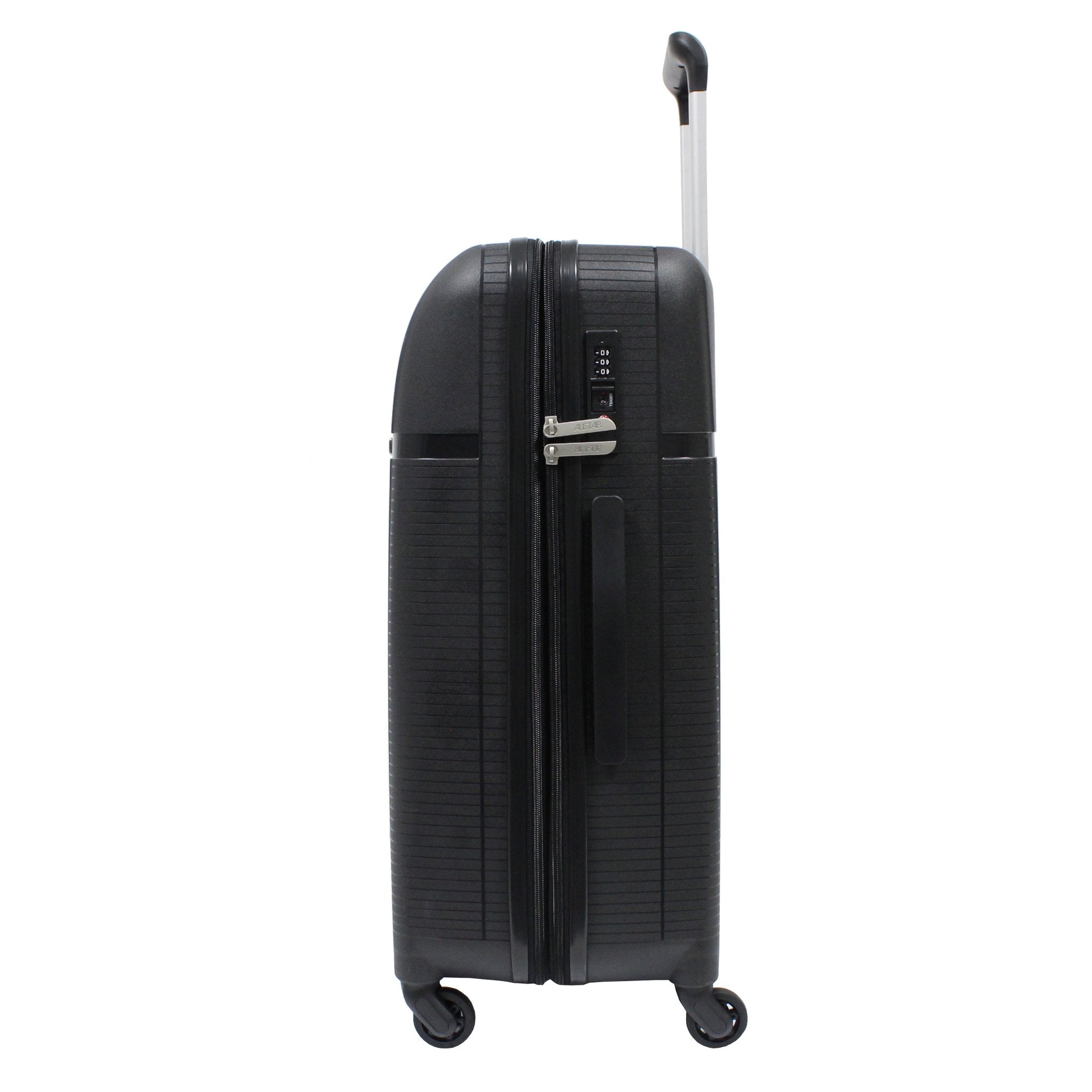 Valise taille moyenne Alistair - Collection X-Smart - 4 roues - Polypropylène - Noir