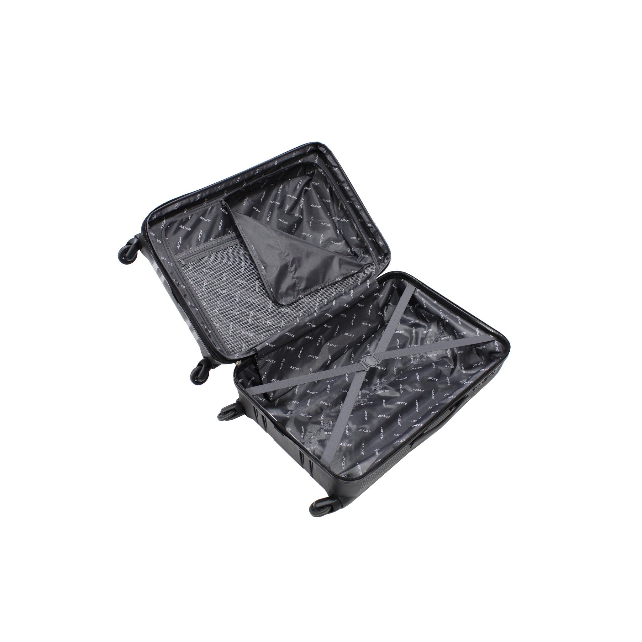Valise taille moyenne Alistair - Collection X-Smart - 4 roues - Polypropylène - Noir