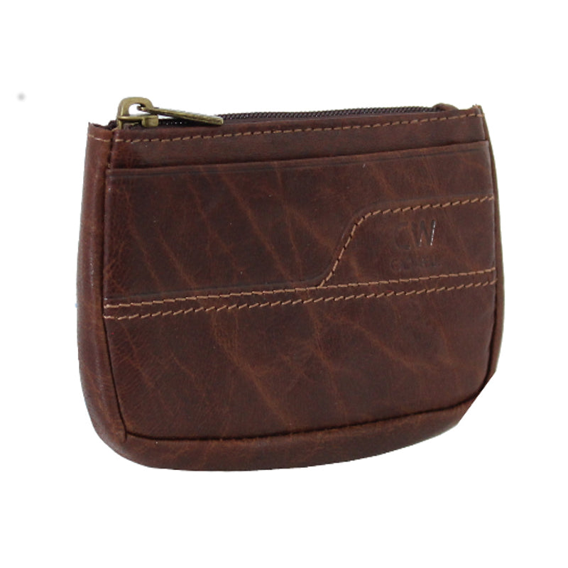 Portemonnaie Cadwell 100 % Cuir de vachette – Marron