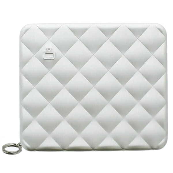 Portefeuille Quilted Passport Gris clair
