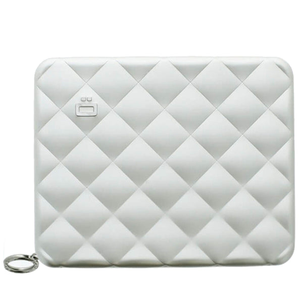 Portefeuille Quilted Passport Gris clair