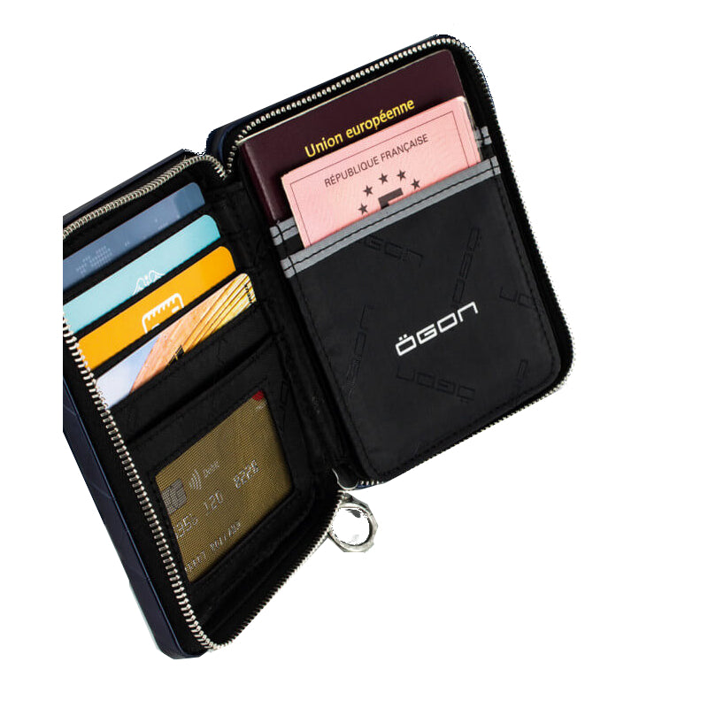 Portefeuille Quilted Passport Noir