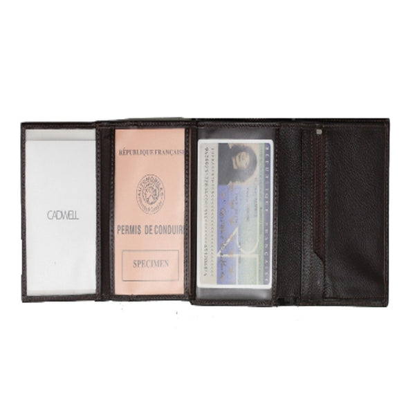 Portefeuille 2 Volets Cadwell Marron
