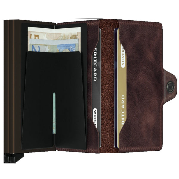 Twinwallet vintage - Chocolate