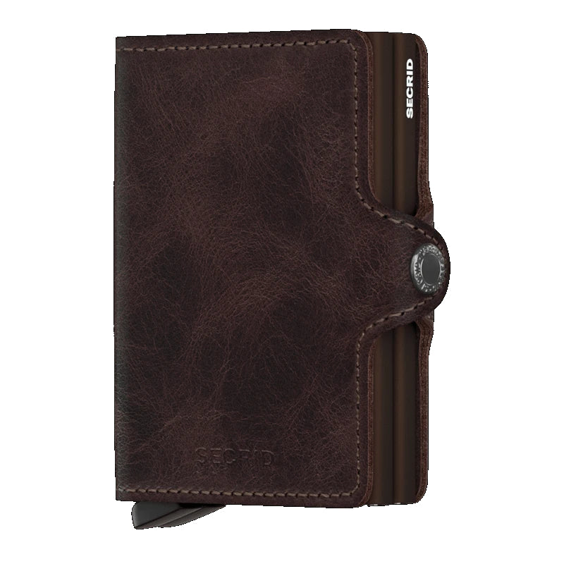 Twinwallet vintage - Chocolate