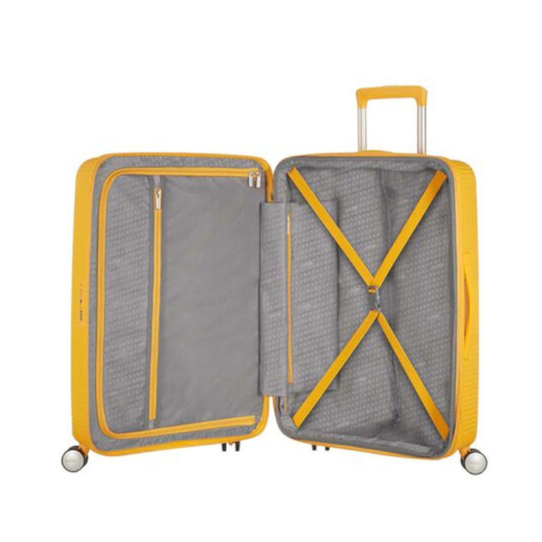 Sounbox Valise à 4 roues Extensible 68cm - Golden Yelllow